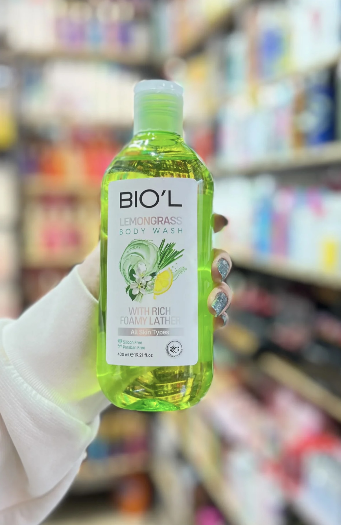 شامپو بدن بیول رایحه علف لیمو Lemongrass با کف غنی ۴۰۰ میل