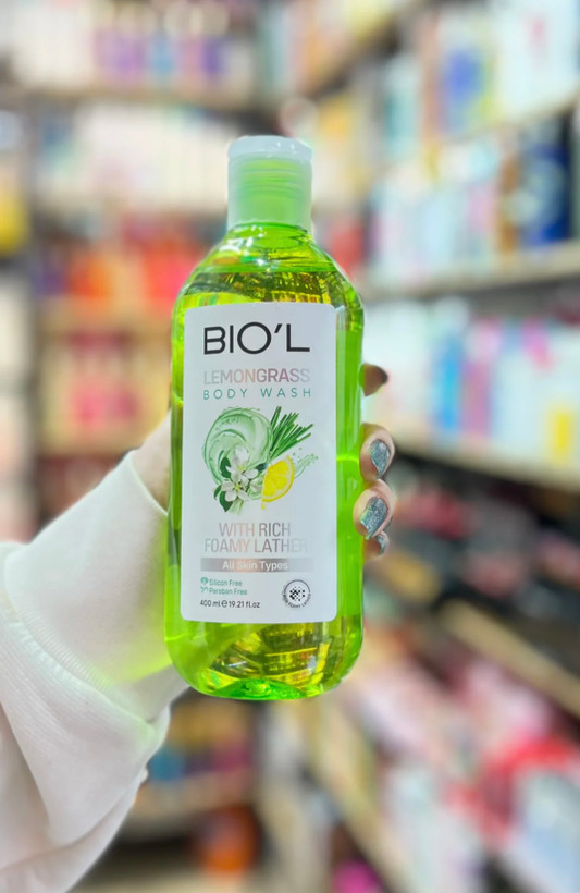 شامپو بدن بیول رایحه علف لیمو Lemongrass با کف غنی ۴۰۰ میل